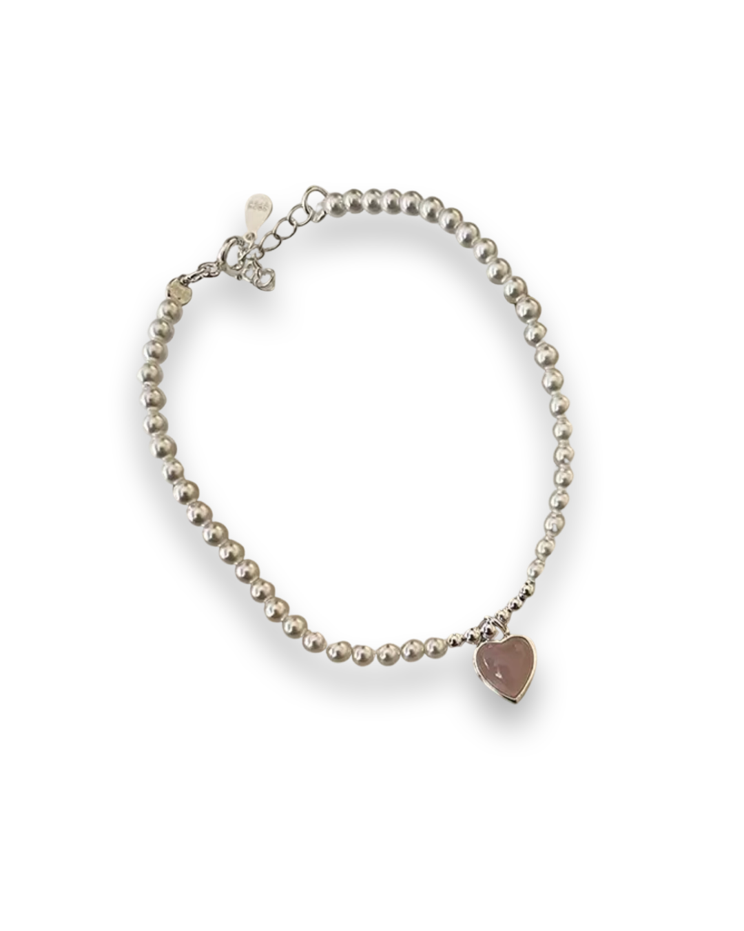 Pink 2025 heart bracelet