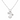 Silver necklace with star, shell, and sun charms on a white background