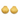 Pair of gold shell-shaped earrings on a white background