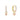 Gold Baby Pink Luxe Heart Huggies Earrings waterproof tarnish-free jewellery - Binky Belle