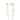 Gold Butterfly Long Chain Studs Earrings waterproof tarnish-free jewellery - Binky Belle