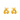 Gold Chunky X Studs Earrings waterproof tarnish-free jewellery - Binky Belle