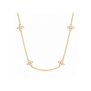 Gold Dainty Clover Necklace - Binky Belle waterproof, tarnish-resistant jewellery jewelry with a durable finish, designed for stylish everyday wear.