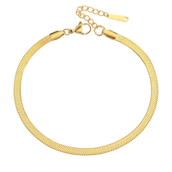 Gold Snake Chain Anklet Anklet waterproof tarnish-free jewellery - Binky Belle