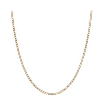 Gold Tennis Necklace Necklace waterproof tarnish-free jewellery - Binky Belle