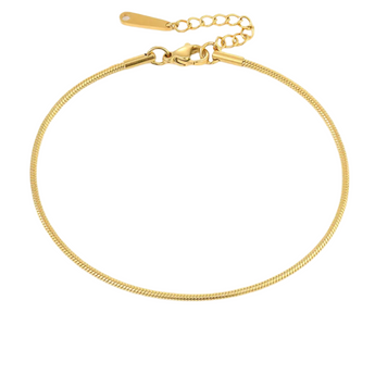 Gold Thin Chain Anklet Anklet waterproof tarnish-free jewellery - Binky Belle