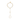 Gold necklace with star and circle pendants on a white background