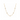 A delicate gold chain necklace featuring multiple bezel-set clear marquise and oval gemstones, displayed against a solid white background.
