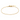Gold chain bracelet with a delicate, thin design and lobster clasp closure. The bracelet has an elegant and minimalist style set against a white background.