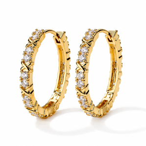 Gold X Hoops