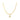 A gold snake chain necklace with a personalized initial charm.