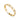 A gold-filled bangle bracelet with a clover motif design.