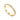 A gold bangle with sparkling clear stones and star-shaped cutouts, elegantly floating against a white background, conveying a sense of luxury and style.