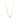 gold heart necklace featuring the initial "M" elegantly displayed in the center.