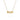 A gold-plated necklace with a chain and a customizable balloon-style letter pendant, displayed against a white background.