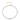 A white pearl bracelet with a gold-colored clasp and a small crystal in the center.