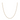A gold tennis necklace with linked elements, displayed on a plain background.