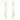 A pair of gold double heart drop chain stud earrings with sparkly embellishments.
