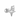 A single silver stud earring with a star motif and sparkling embellishments.