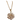 Golden necklace with a pendant shaped like a sparkling flower, featuring intricate patterns and glittering stones, conveying elegance and sophistication.
