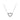 Silver heart-shaped pendant encrusted with small diamonds, hangs on a delicate chain. The design is elegant and conveys a sense of romance and simplicity.