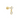 Gold earring with a teardrop-shaped gem on a white background
