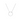 Silver necklace with a circular pendant on a white background