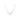 Silver necklace with a unique heart-shaped pendant on a white background