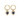 Gold Navy Chic Heart Huggies