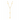 Gold Clover Y Necklace