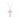 Silver Baby Pink Cross Necklace Necklace waterproof tarnish-free jewellery - Binky Belle