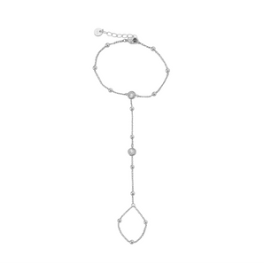 Silver Circular Hand Chain waterproof tarnish-free jewellery - Binky Belle