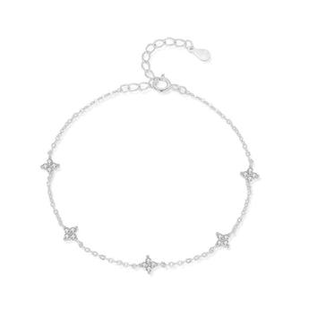 Silver Essential Clover Dainty Bracelet Bracelet waterproof tarnish-free jewellery - Binky Belle