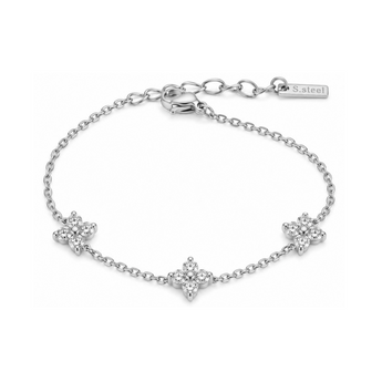 Silver Essential Clover Dainty Bracelet - Binky Belle waterproof, tarnish-resistant jewellery jewelry with a durable finish, designed for stylish everyday wear.