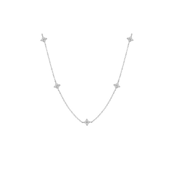 Silver Essential Flower Necklace Necklace waterproof tarnish-free jewellery - Binky Belle