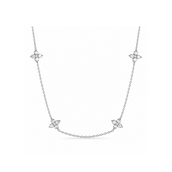 Silver Dainty Clover Necklace - Binky Belle waterproof, tarnish-resistant jewellery jewelry with a durable finish, designed for stylish everyday wear.
