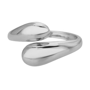 Silver Hug Me Adjustable Ring Rings waterproof tarnish-free jewellery - Binky Belle