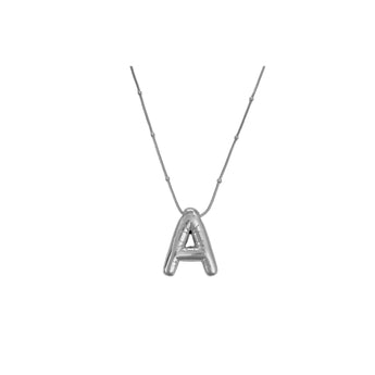 Silver Plain Balloon Necklace Necklace personalised waterproof tarnish-free jewellery - Binky Belle