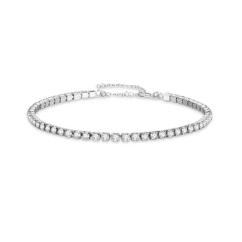 Silver Tennis Bracelet Bracelet waterproof tarnish-free jewellery - Binky Belle