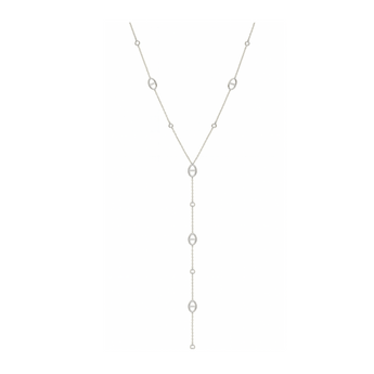 Silver Trendy Y Necklace Necklace waterproof tarnish-free jewellery - Binky Belle