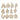 Gold iced-out bubble letter pendants M to X displayed in rows, fully encrusted with dazzling cubic zirconia for custom initial necklaces
