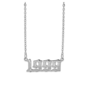 Silver 1980-2015 Year Necklaces