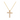 Gold Unmatched Cross Necklace