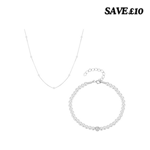 Silver Brooke Jewellery Set