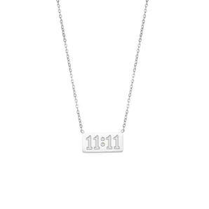 Silver 11:11 Necklace
