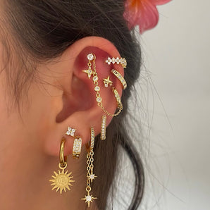 Gold Radiant Studs