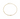 A minimalist gold necklace with a thin, circular band features a subtle knot detail at the center. The design is sleek and elegant, conveying simplicity.