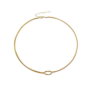 Gold Twisted Knot Chain Necklace