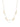 Gold name necklace featuring the names Amelia, Daniel, Millie, and Calli, each spaced evenly along a delicate gold chain, displayed on a white background.
