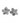 A pair of silver big flower stud earrings with intricate detailing and embellishments.